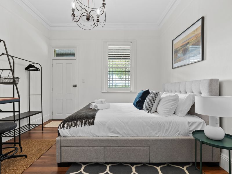 Enjoy peaceful sleep in this cozy bedroom setting.