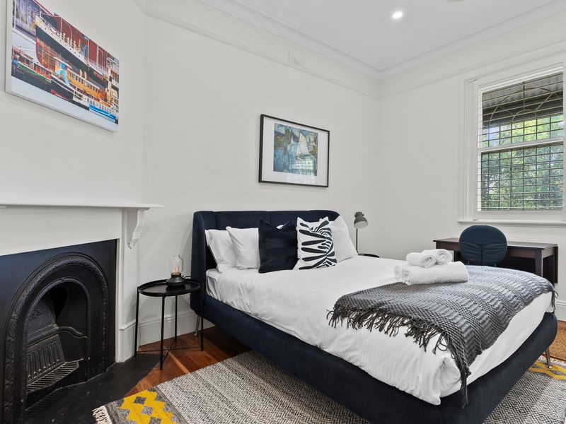 Functional and stylish, offering both relaxation and work space.