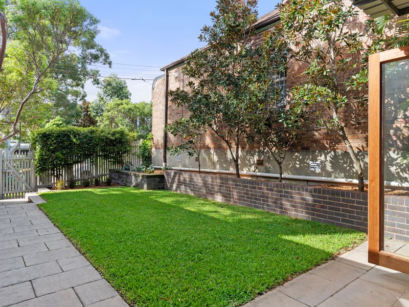 Charming garden views from the living area, offering a peaceful retreat in the heart of Annandale.