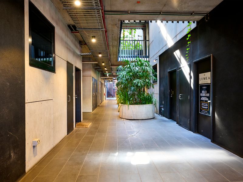 Hallway to the apartment entrance