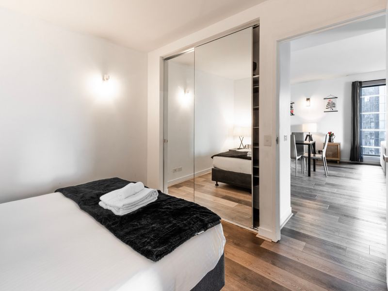 With built-in robes for added comfort