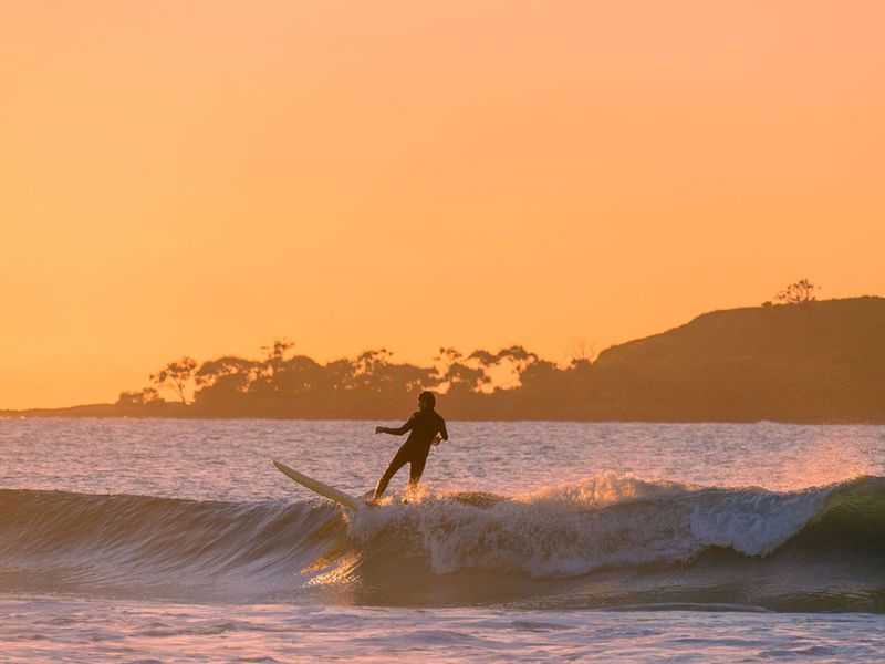 Moffat beach waves calling you in for a surf!
