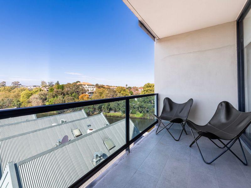 Private balcony with seating