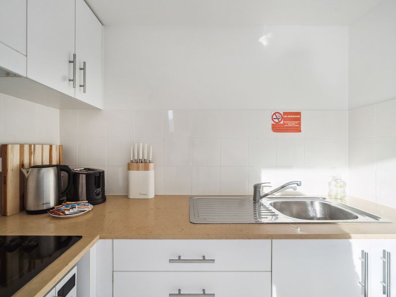 Modern kitchen with all the essentials for a comfortable stay.