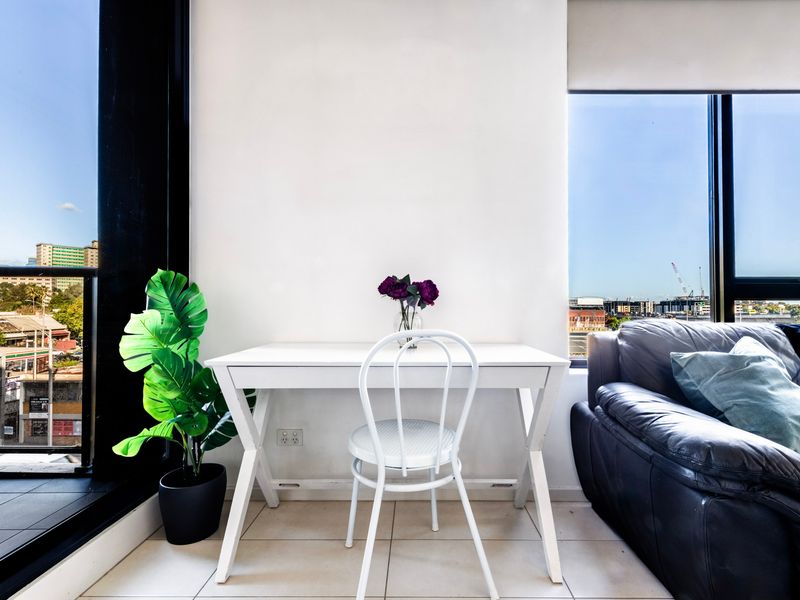 City view from the inside of the unit