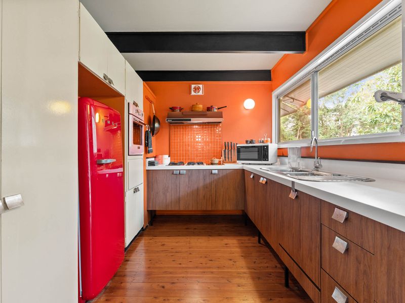 Bright kitchen space with modern appliances