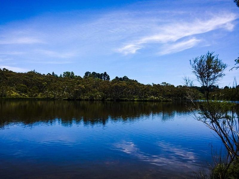 Nature's mirror, where sky meets water.