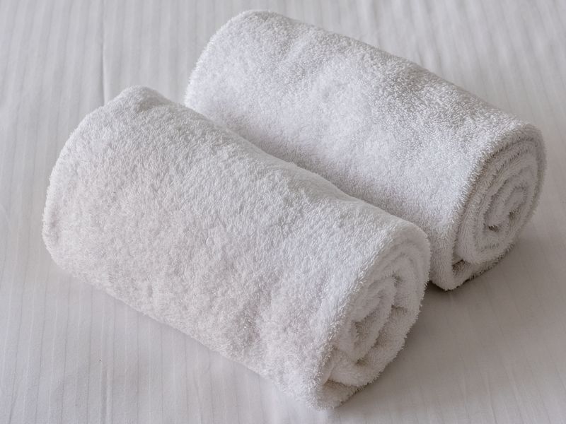 Fresh and crisp towels provided
