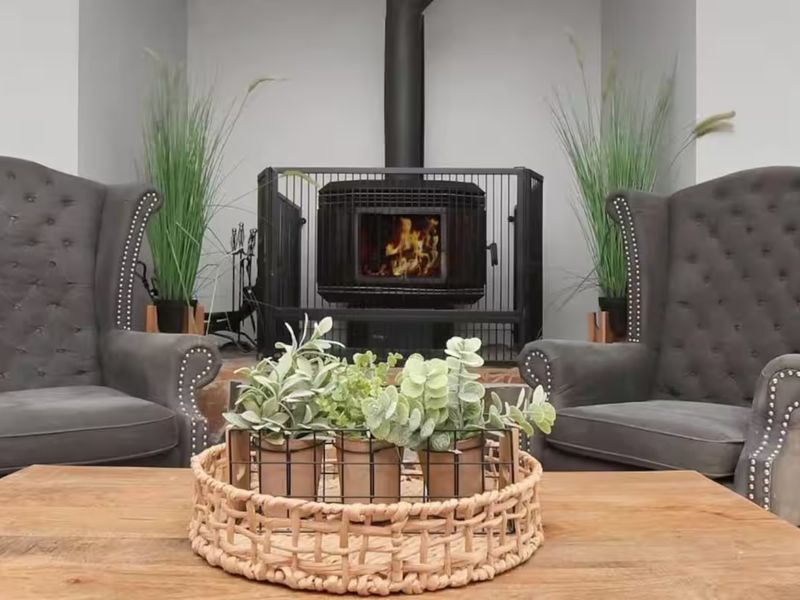 Relax in warmth and style.