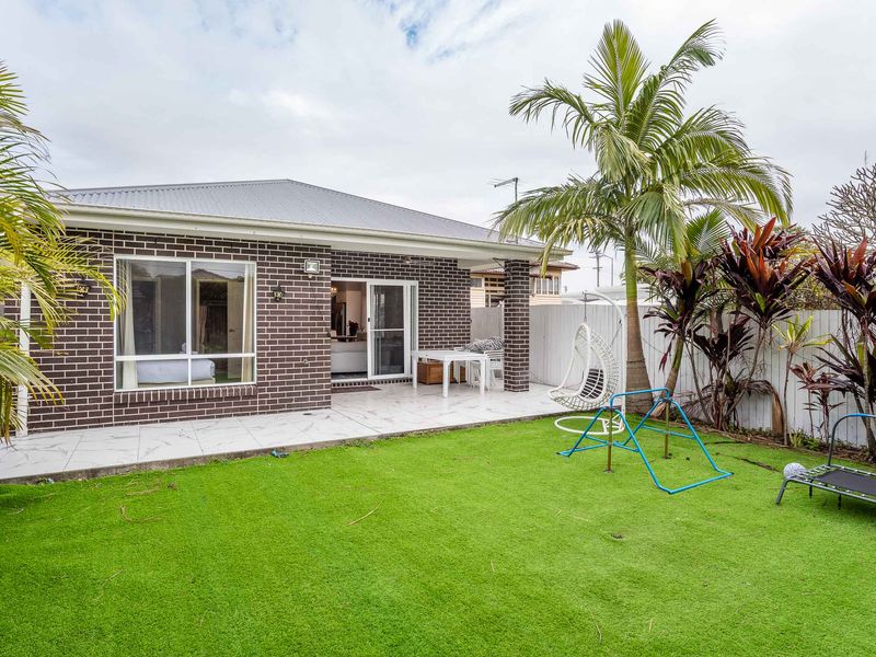 Outdoor area equipped with games to keep the children entertained