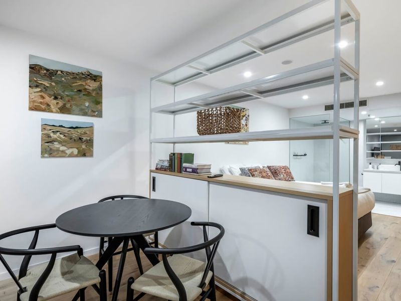 small round table with cozy chairs