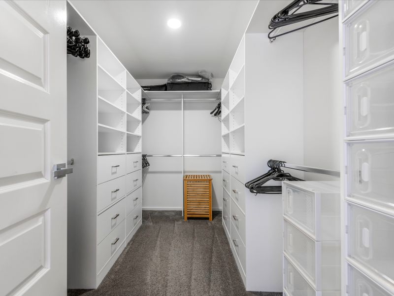 Plenty of storage space with a dedicated walk-in closet