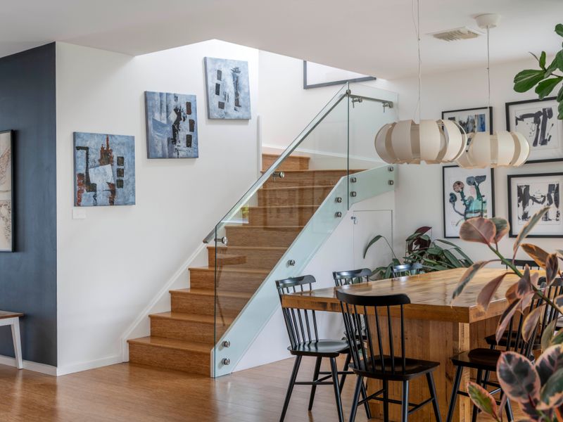 Elegant stairs adding character to the home