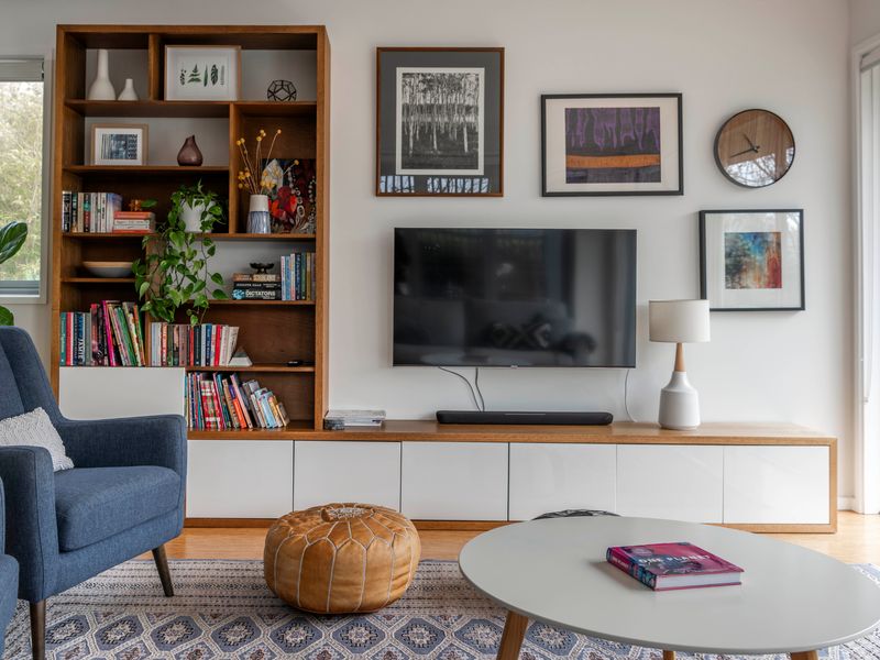 Spacious living area with comfortable seating