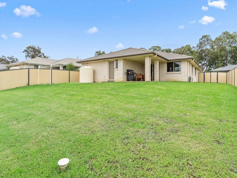 Large private backyard with peaceful surroundings