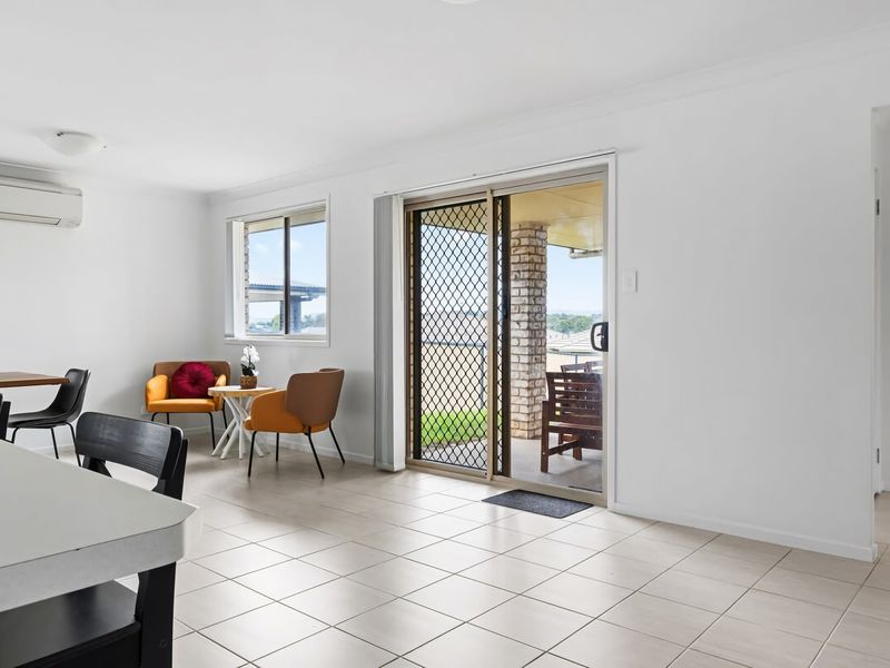 Light-filled dining area with easy outdoor access