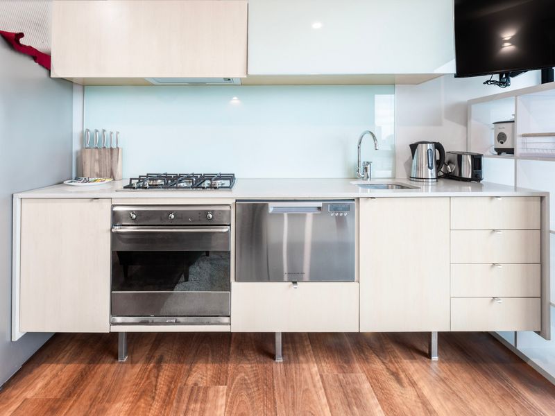 Convenient kitchenette with essentials.