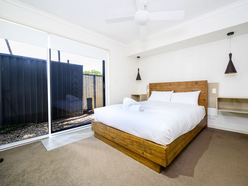 Stylish bedroom designed for relaxation