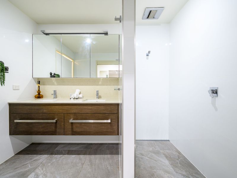 Bright and clean vanity space