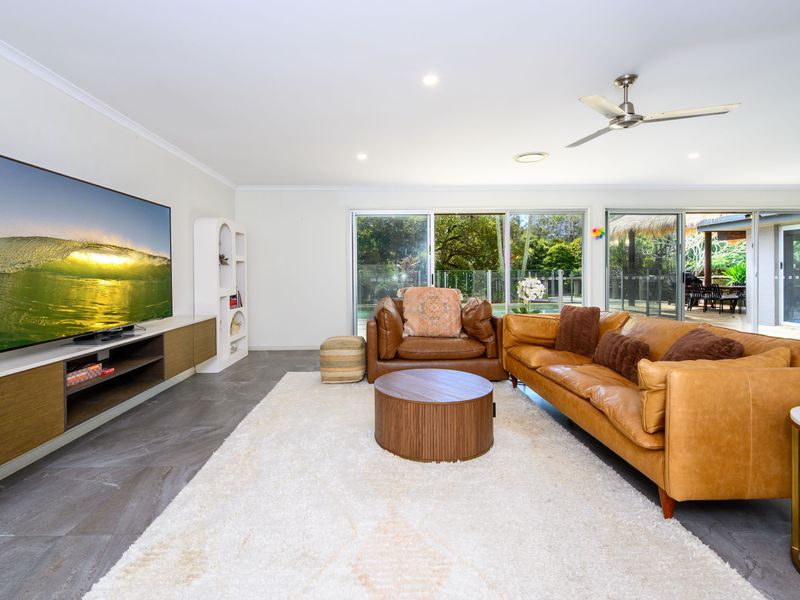 Bright, airy lounge perfect for family time