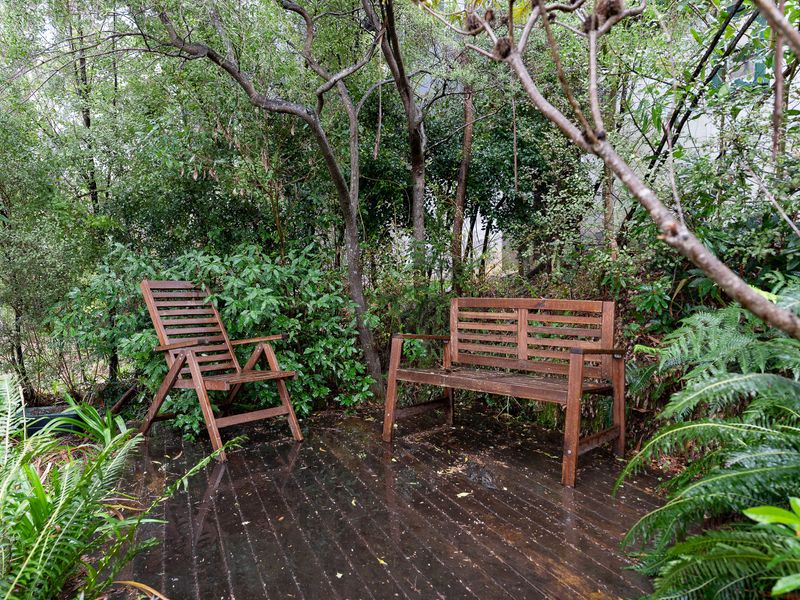 Quiet verandah overlooking the surrounding garden.