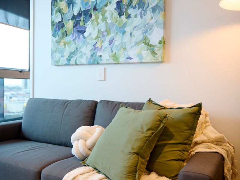 Relax and unwind in the living area.