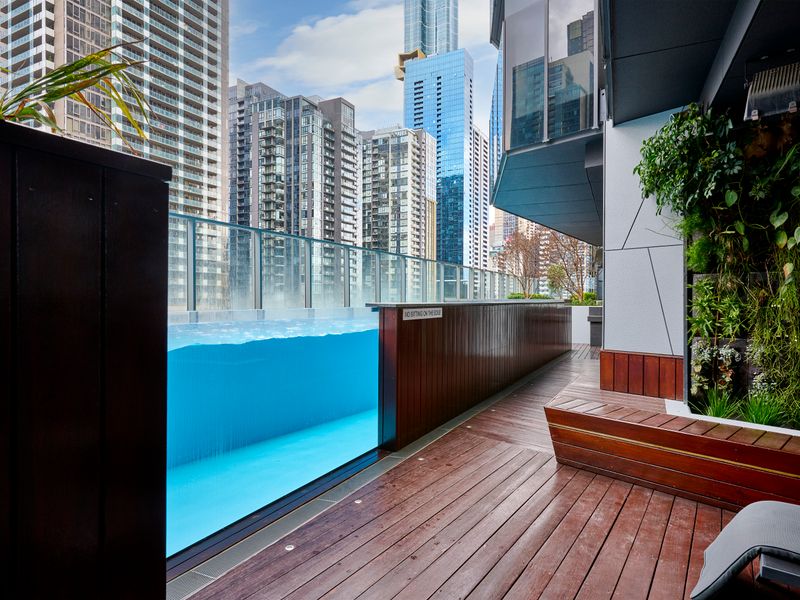 Another view of the poolside area.