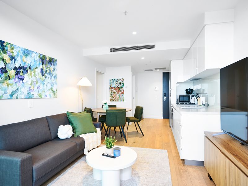 Bright and modern open-plan living space