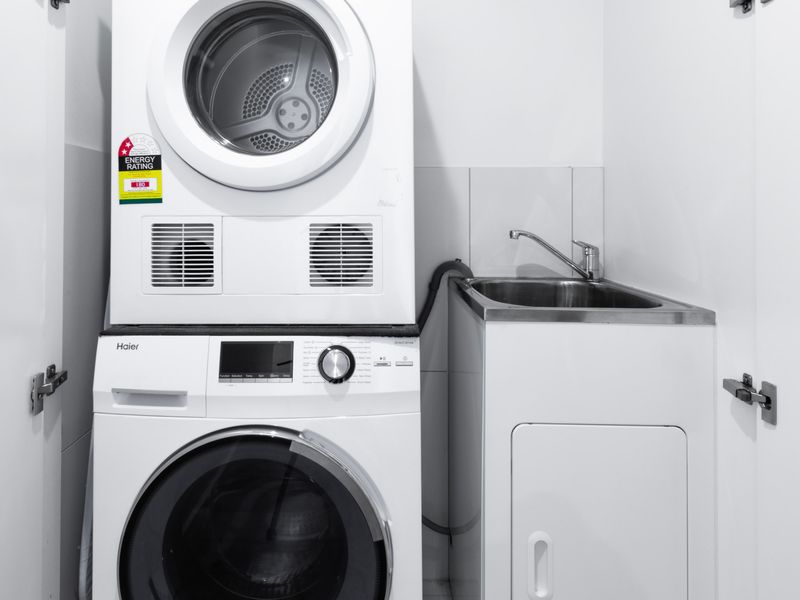 Convenient in-apartment laundry for longer stays