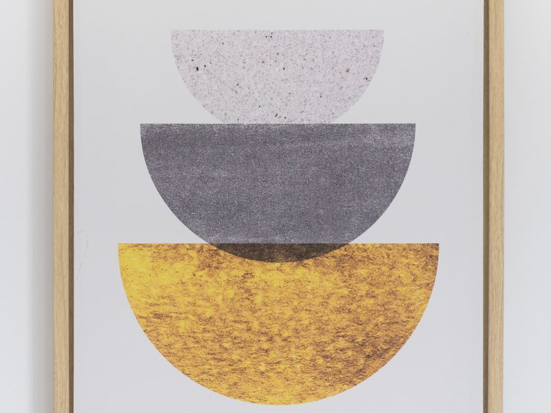 Contemporary artwork adding a touch of sophistication to the space