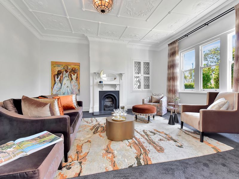 Bright and cozy lounge.