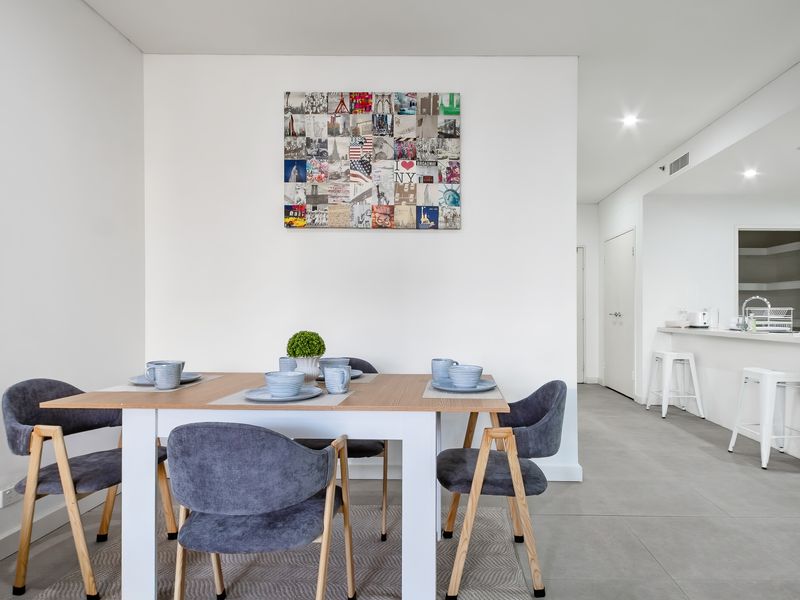 Dining area with seating for four.