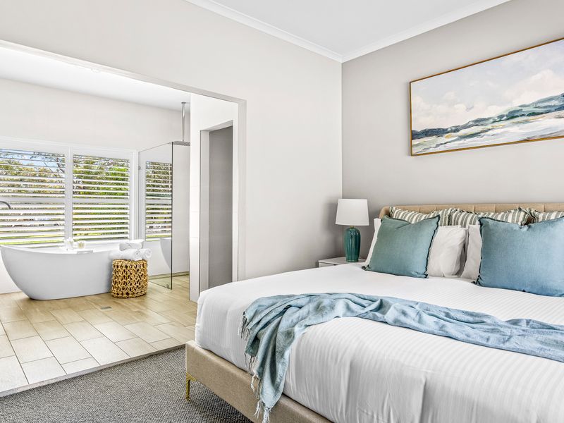 Relax after a day out in this comfy bed.