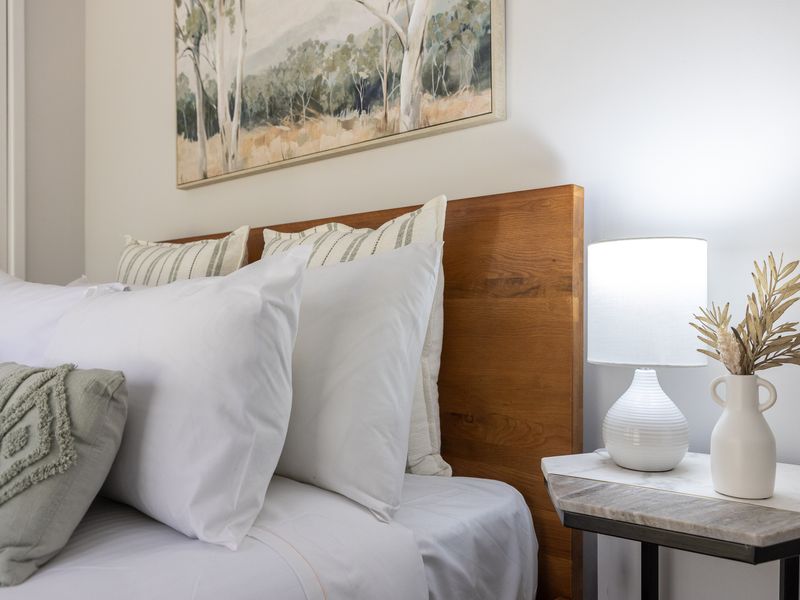 Soft pillows for a restful night’s sleep.