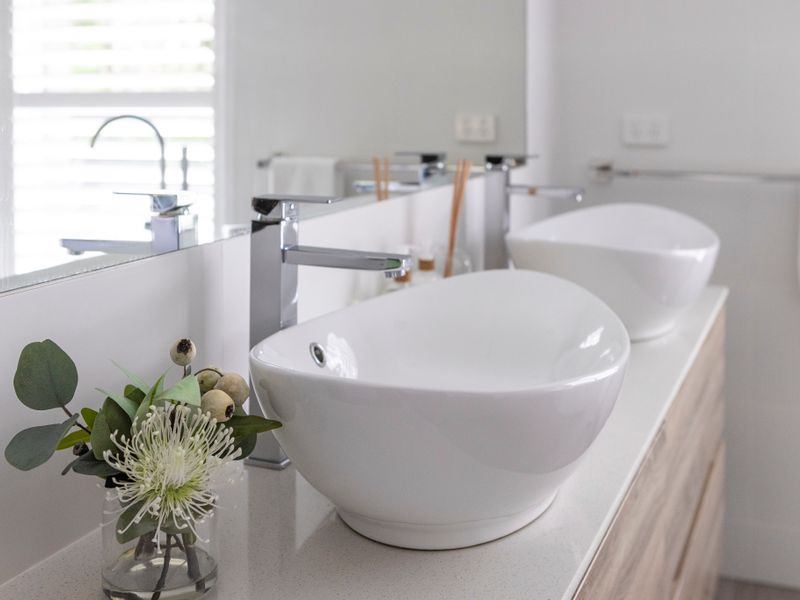 Clean and modern basin area for your comfort.