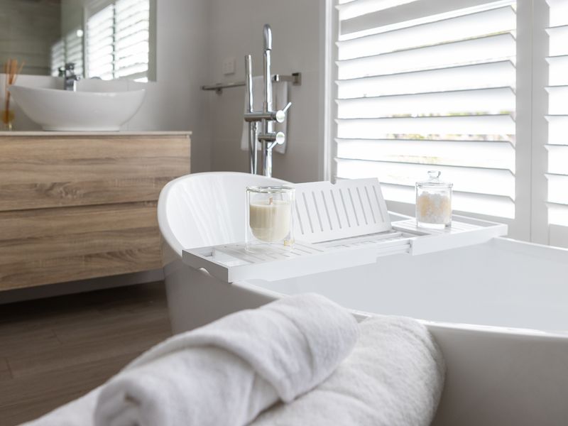 Refresh and recharge in the tub.