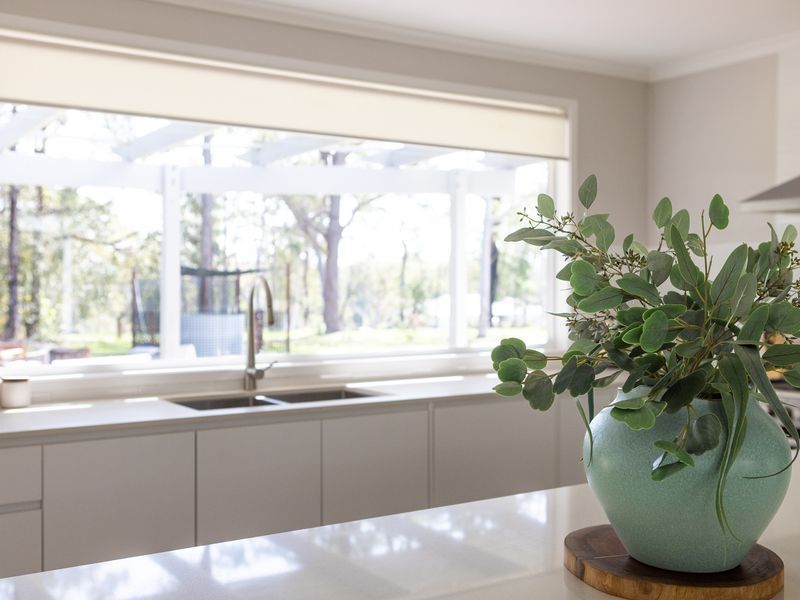 Cook with ease in this light-filled kitchen.