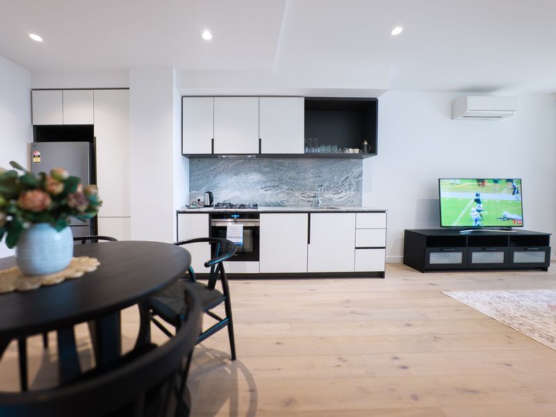 Kitchen and living area