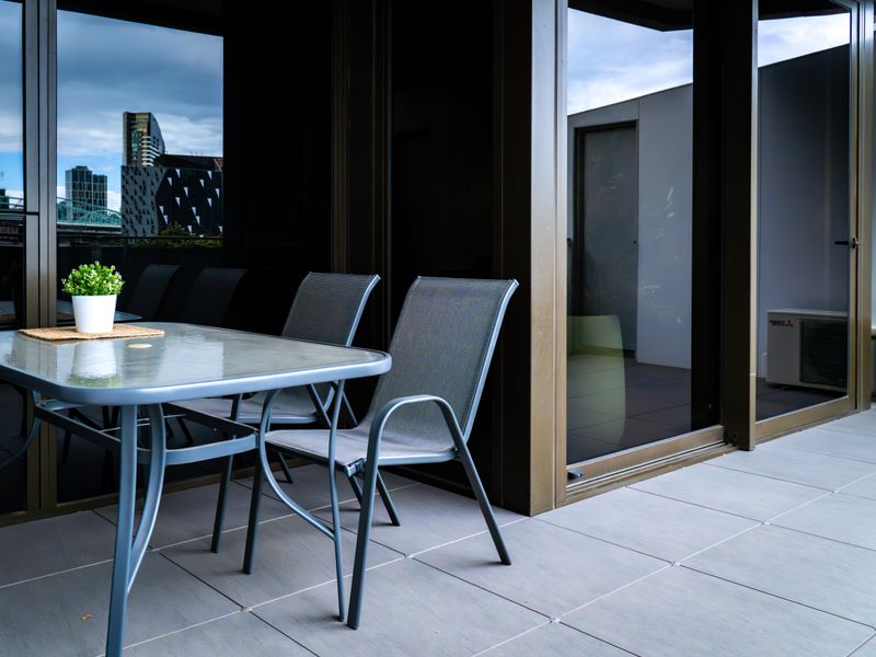 Seating area in the balcony