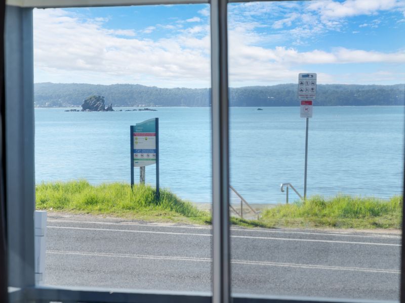 Relax indoors with calming ocean views