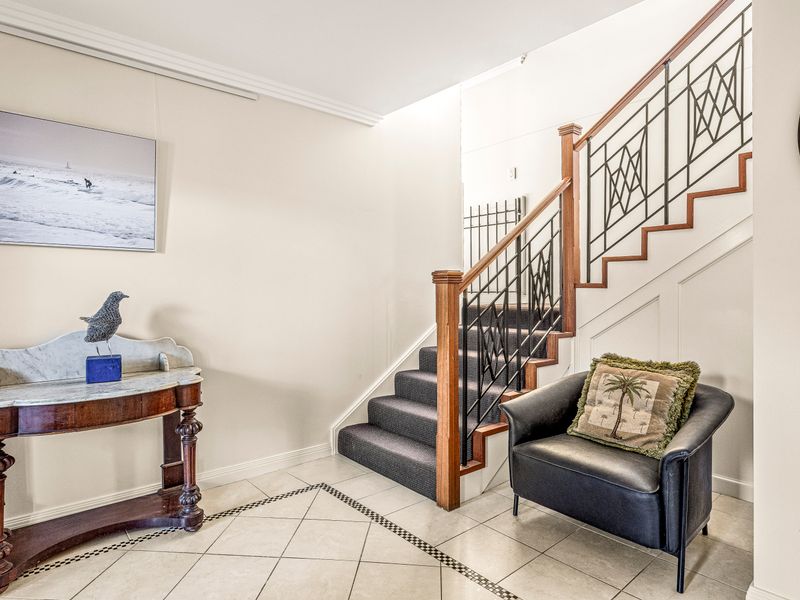 Staircase leading to upper level.