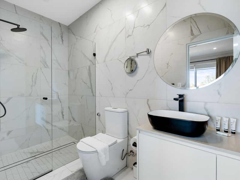 Fresh and functional bathroom space.