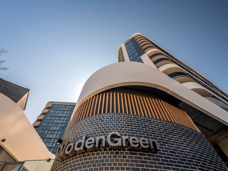 Contemporary complex with premium amenities