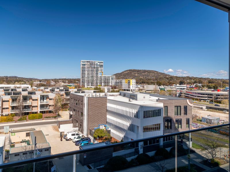 Balcony with sweeping city views