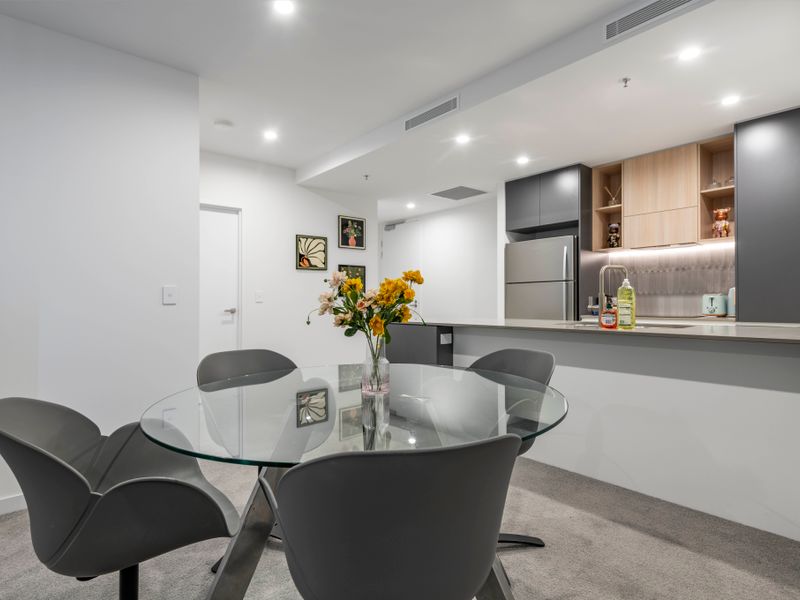 Casual dining spot within open-plan layout