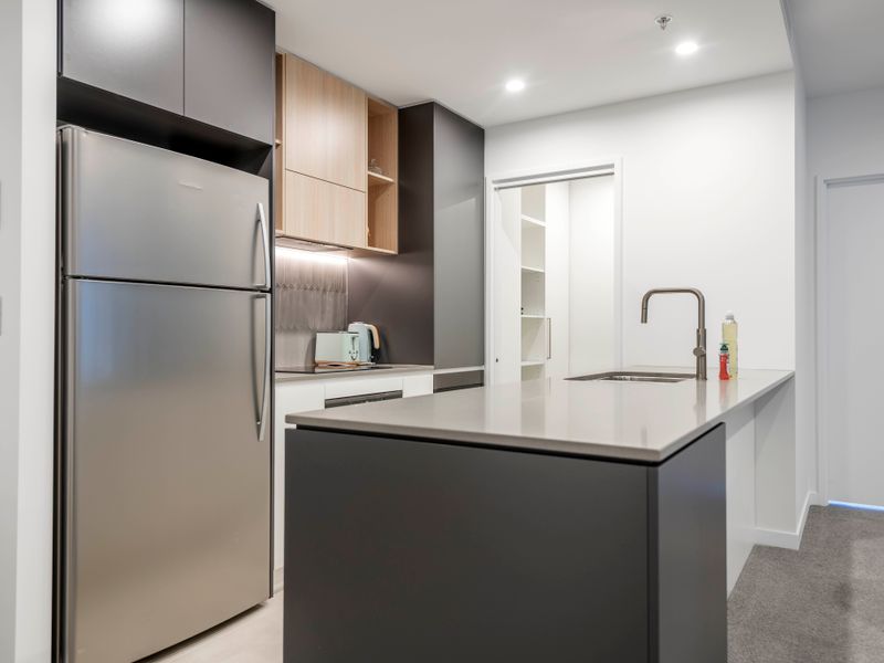 Contemporary kitchen with quality appliances