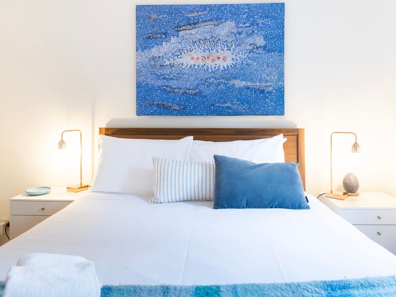 Cozy bedroom setup with natural light