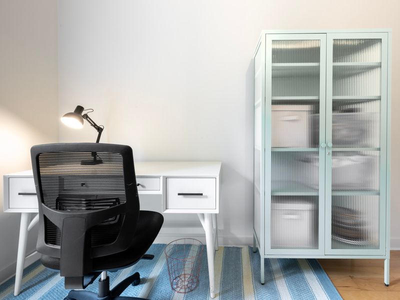 Dedicated workspace with desk and chair