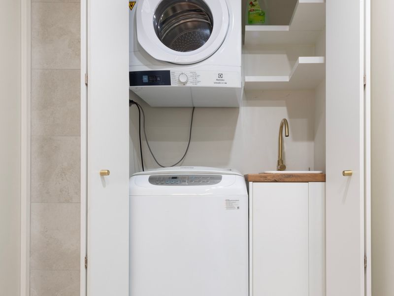 In-unit laundry with washer and dryer