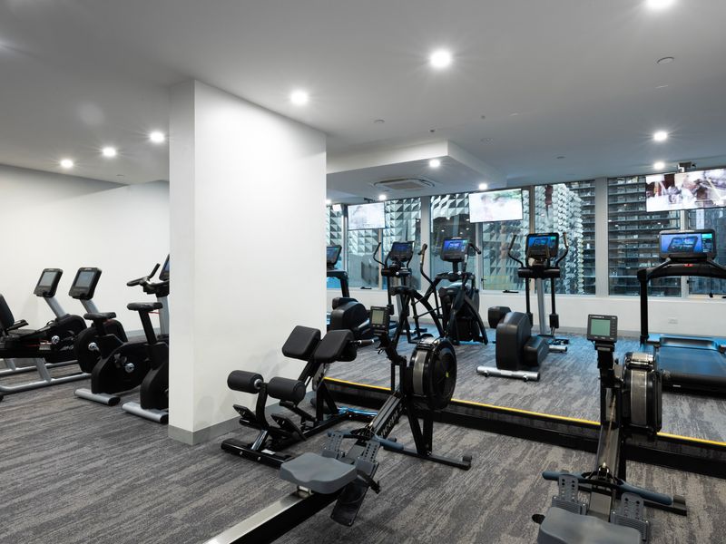 Stay active in the fully equipped on-site gym